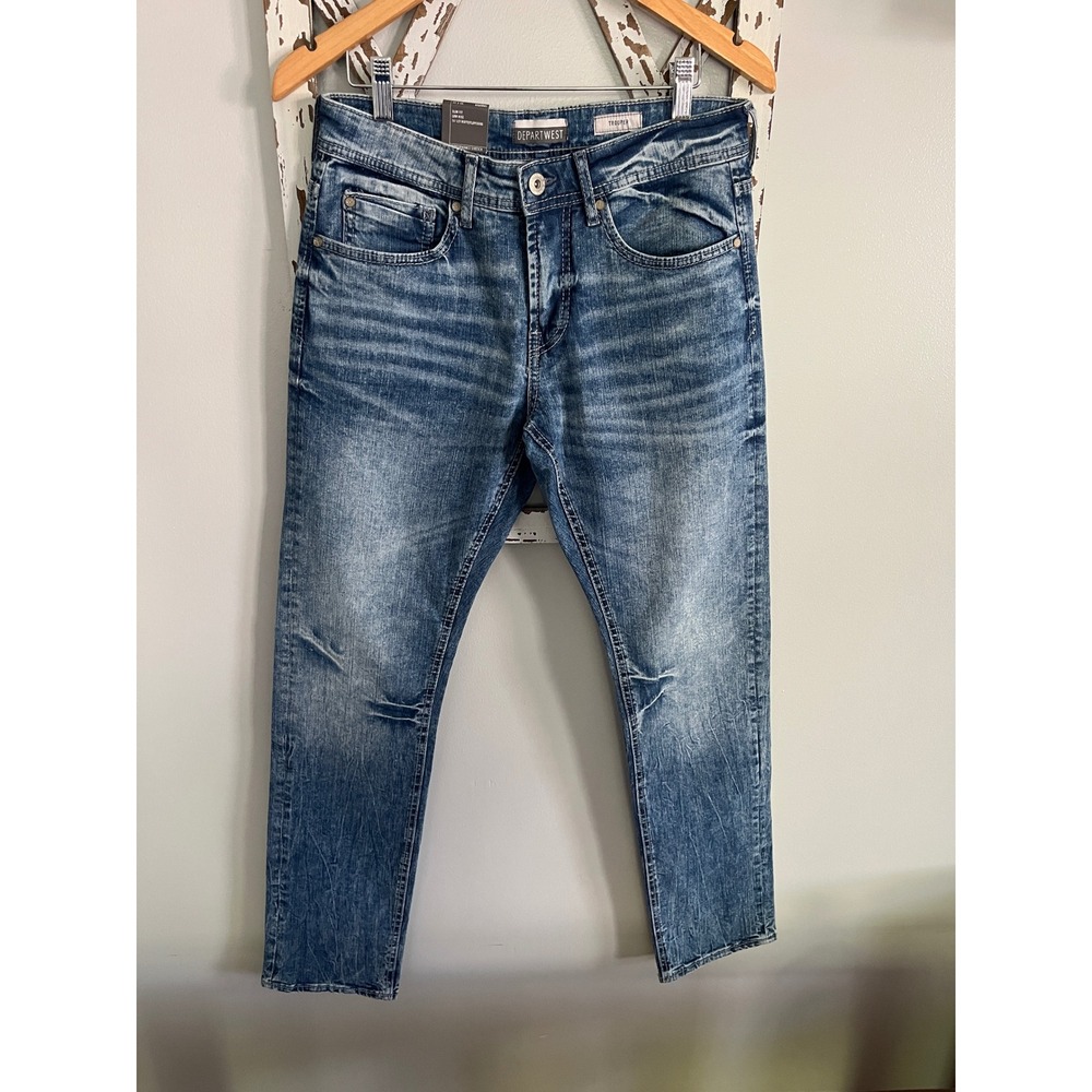 Departwest Trouper Buckle Men's Jeans 30x32 NWT Slim Fit‎